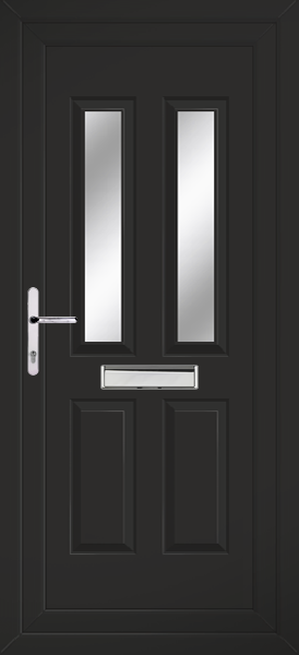 Cannich Black Upvc Front Doors cannich-2-clearpat-front-black.png