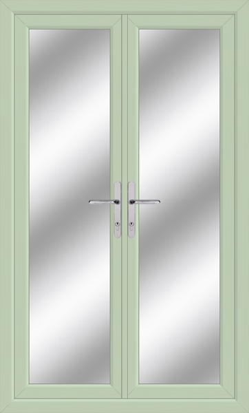 Chartwell Green Grey Upvc French Doors