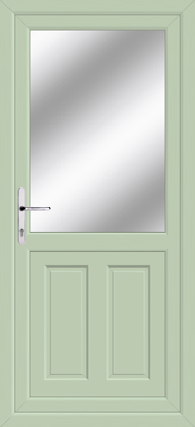 Chartwell Green Dundee Half Clear/Pattern Upvc Rear Door