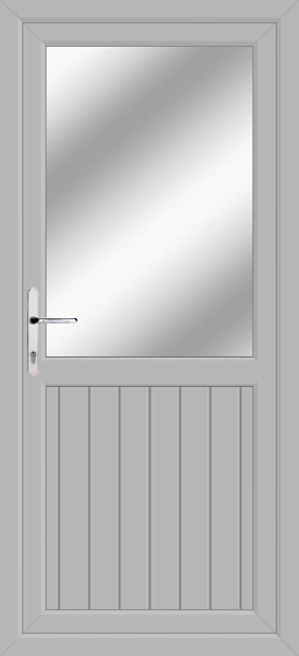 Agate Grey Fife Clear/Pattern Upvc Back Door