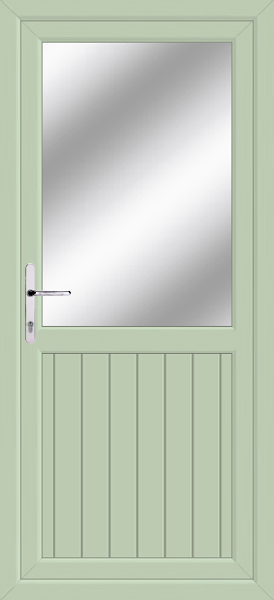 Chartwell Green Fife Clear/Pattern Upvc Door