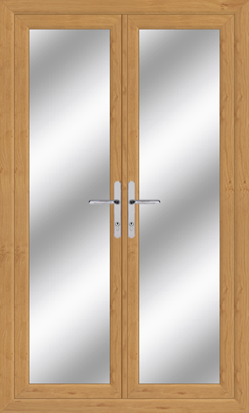 Irish Oak Upvc French Doors
