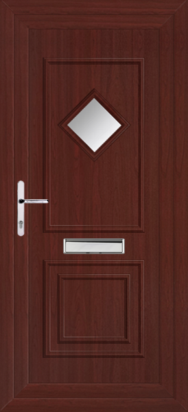 Rosewood Leven one Clear/Pattern front doors upvc