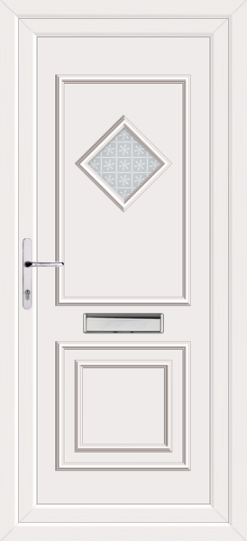 White Leven One Pesaro Upvc Front Door
