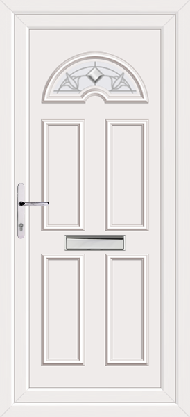 White Lomond Scala Upvc front door