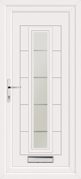 White Virtu Bianco Upvc Front Door