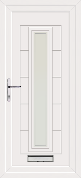 White Virtu Pavia Upvc Front Door