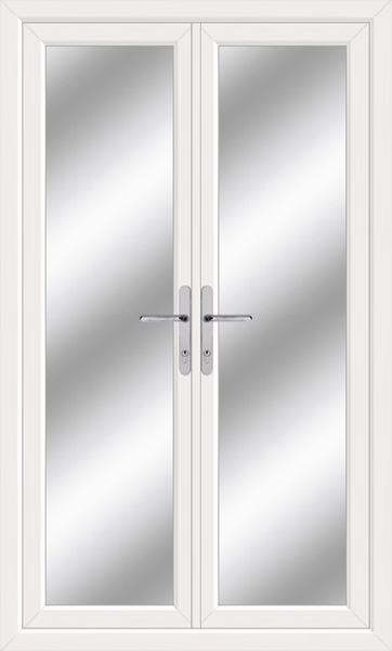 White Upvc French Doors