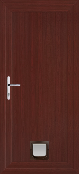 Rosewood Full Flat Panel Upvc Doors With Catflaps fullflat-catflap-rosewood.png