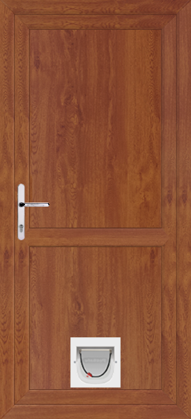 Golden Oak Full Flat Panel With Midrail Upvc Doors With Catflaps fullflat-mid-catflap-goak.png