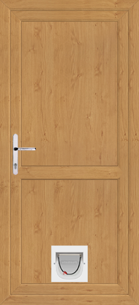 Irish Oak Full Flat Panel With Midrail Upvc Doors With Catflaps fullflat-mid-catflap-ioak.png