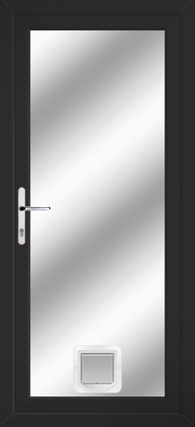 Black Fully Glazed Upvc Doors With Catflaps fullyglazed-clearpat-catflap-black.png