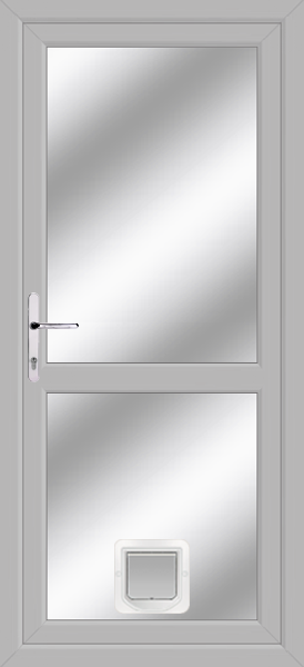 Agate Grey Fully Glazed With Midrail Upvc Doors With Catflaps fullyglazed-mid-clearpat-catflap-agate.png