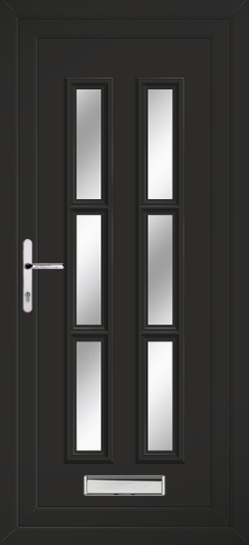 Lyon Black Upvc Front Doors lyon-6-clearpat-front-black.png
