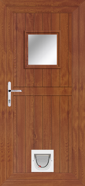 Golden Oak Torridon Upvc Doors With Catflaps torridon-clearpat-catflap-goak.png