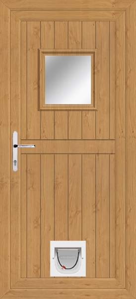 Irish Oak Torridon Upvc Doors With Catflaps torridon-clearpat-catflap-ioak.png
