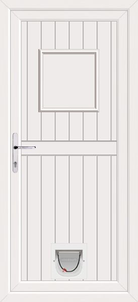 White Torridon Upvc Doors With Catflaps torridon-solid-catflap-white.png
