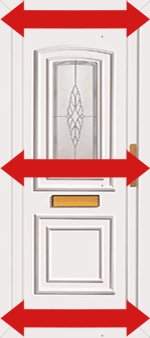 Measure your upvc door width