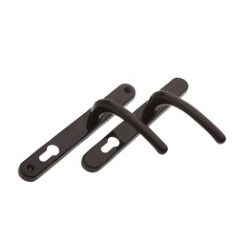 Black door handle for upvc door