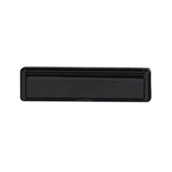 Black letterbox for upvc door