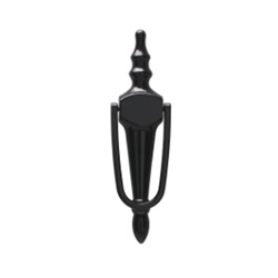 Black slimline door knocker