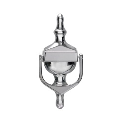 Chrome victorian urn door knocker