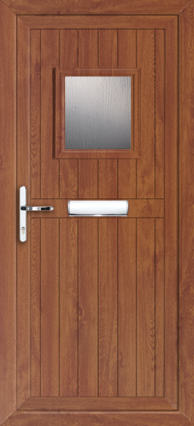 Golden Oak  UPVC Door