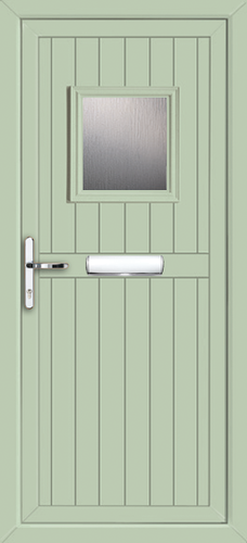 Anthracite Grey Glazed UPVC Front Door