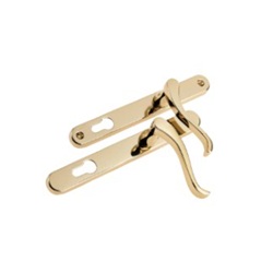 Gold swan door handles