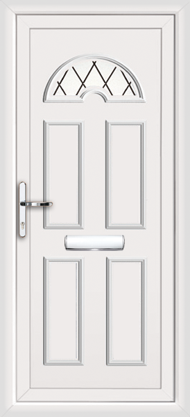 New pvc door with threshold bar