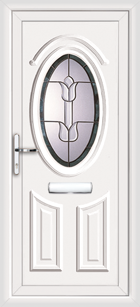 Upvc oval glass front door
